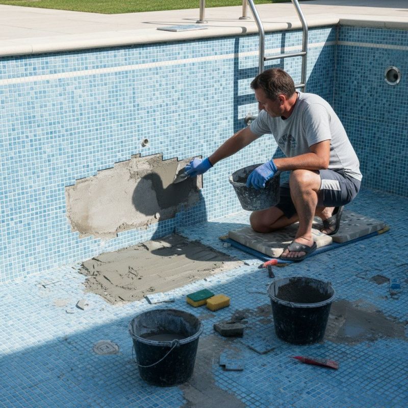 Pool Tile Grout Repair