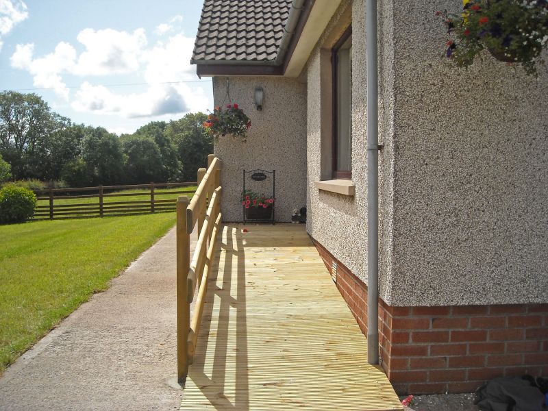 Hardwood Ramp Installation in Conroe, TX