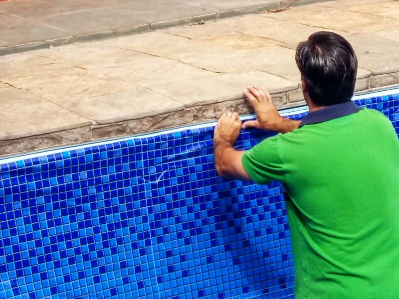 Pool Tile Grout Repair